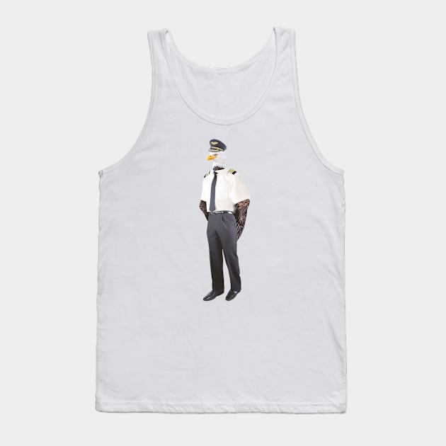 Airline Pilot Eagle Tank Top by MaxencePierrard